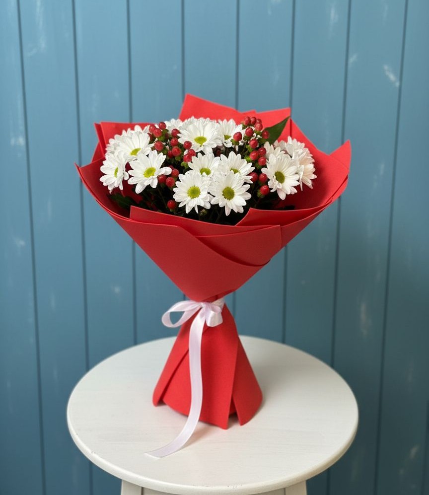 Букет цветов из: Хризантемы в Митякинской