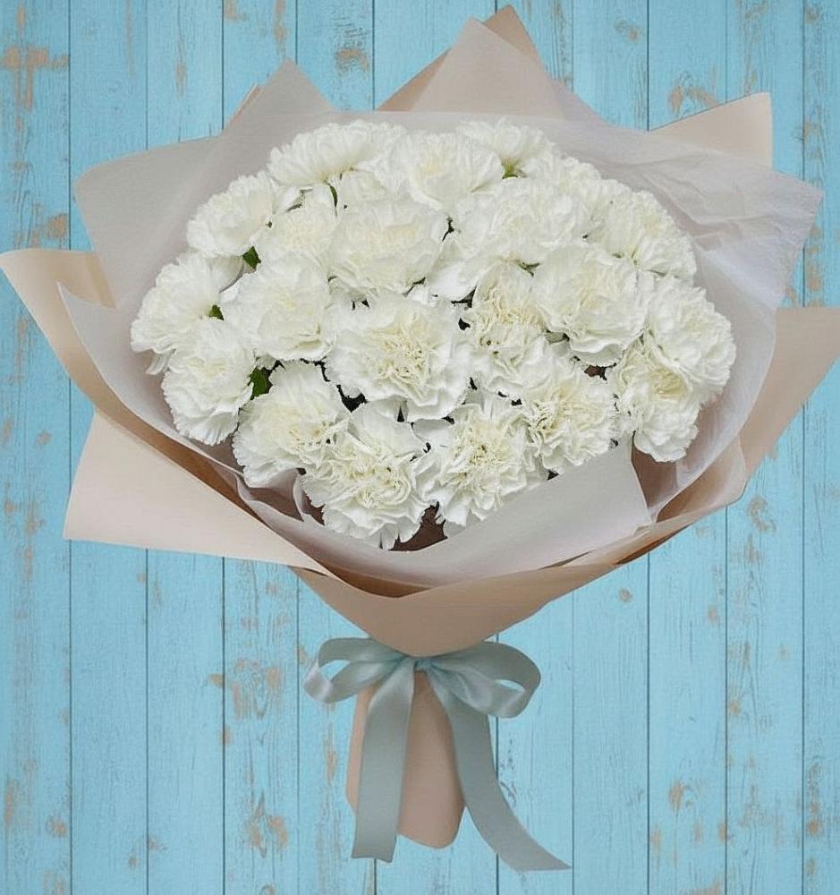 Букет цветов из: Гвоздики в Митякинской