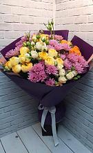 Букет цветов из:  Хризантемы и Розы #REPLACE_PRED# Митякинской