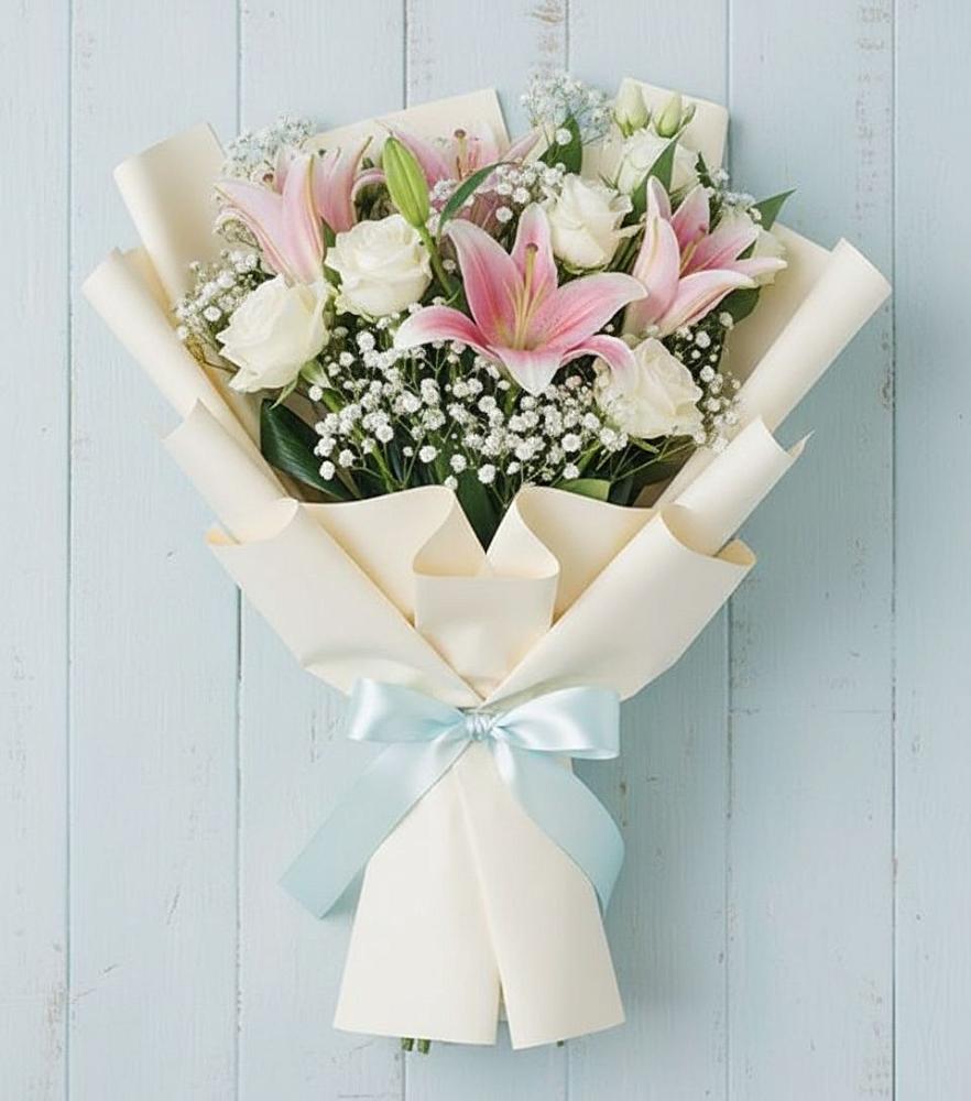 Букет цветов из: Лилии в Митякинской