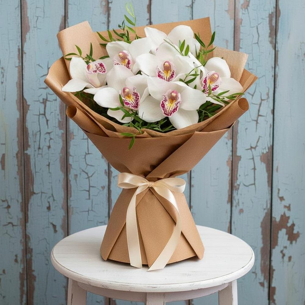 Букет цветов из: Орхидеи и Розы в Митякинской
