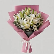 Букет цветов из:  Лилии в Митякинской