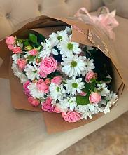 Букет цветов из:  Розы и Хризантемы в Митякинской