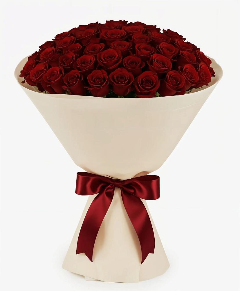 Букет 101 Бордовая роза Блэк Бакарра в Митякинской