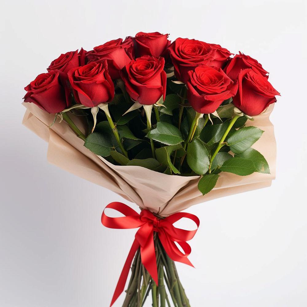 Букет 11 Красных роз Эдлесс Лав в Митякинской